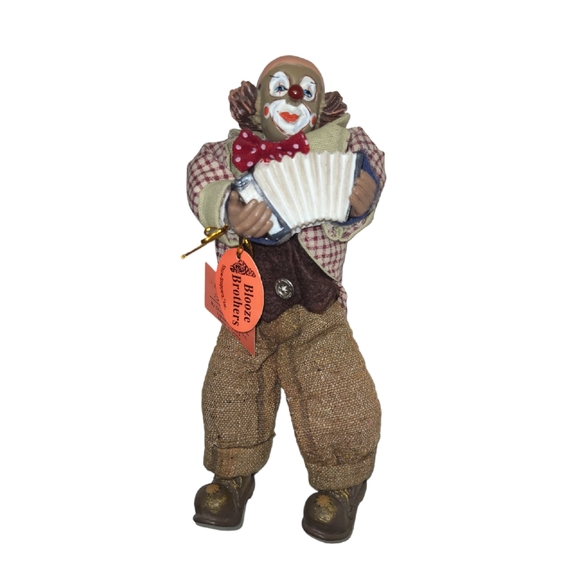 VINTAGE SHOW STOPPERS BLOOZE BROTHERS CLOWN COLLECTIBLE PORCELAIN HAND PAINTED - Picture 2 of 15
